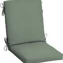 Arden earthFIBER Outdoor Dining Chair Cushion, 20 x 20, Rain-Proof, Fade Resistant, Sage Green Texture (1 Pack)