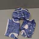 wegreeco Washable Female Dog Diapers Highly Absorbent Reusable Diapers for Dog in Heat Period, 3 Pack (Blue Jeans, Large) 