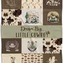 Western Blanket, Western Decor for Nursery Room, Baby Blankets for Boys Girls, Cowboy Baby Blankets, Western Baby Stuff, Soft Warm Lightweight Nursery Bed Blanket for Newborn Toddlers (03, 30x40 in)