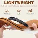 ONCAI Flip Flops for Women, Beach Thong Sandals Womens with Arch Support, Dressy Rhinestone Comfortable Yoga Mat and Non Slip Rubber Soles for Summer US Size 5-11 (8, Black/Khaki)