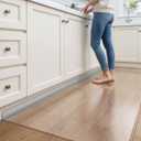 DEXI Plastic Kitchen Runner Rug Vinyl Clear Floor Hallway Mat 24x60, 60"L x 24"W x 0.1"Th