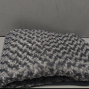 Croblissful 42.5 x 23.8 Inch Dog Kennel Pad Furniture Crate Corner Washable Bed for Large Dogs Deluxe Plush Crate Beds Gray Pet Cage Sleeping Mat Soft Indoor Pet Corner Side Table,13.39"L x 9.84"W x 1.57"Th (Only Mat)