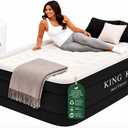 King Koil Air Mattress Queen with Built-in Pump, 20” Raised Airbed
Luxury blow up mattress for guests & home • Inflates in 2 minutes • 650 lb capacity • Patented high-speed pump
