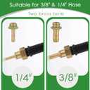 Sprayer Wand,Adjustable Universal Sprayer with 3/8" Brass Barb, Stainless Steel Replacement Sprayer Wand with Shut off Valve (44 Inches Sprayer Wand), 29 inches x 4 inches x 1.5 inches
