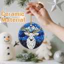 2 x Deer Christmas Tree Decorations, Christmas Ornaments, Keepsake Ornaments, Holiday Decor, Xmas Gifts, Gifts for Deer Lovers & Animal Lovers