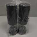 Electric Salt and Pepper Grinder Set, Rechargeable Automatic Pepper Mill Grinder with LED Light, Adjustable Coarseness shakers, One-Hand Operation for Kitchen Appliances(2 Pack Black)