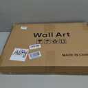 Framed Modern Black Beige Abstract Canvas Wall Art Decor Set of 2, 16x24 In, 16" W x 24" H x 2Pcs