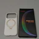 TORRAS Q3 Silicone 360 Spin for iPhone 17 Pro Case with Stand, Fit for MagSafe, Magnetic Ring Kickstand with Camera Control, Liquid Silicone Rubber Soft Phone Case for iPhone 17 Pro 6.3'', Light Ivory