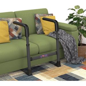 Couch Stand Assist for Elderly, Adjustable Chair Assist for Elderly Sit to Stand, Heavy-Duty Senior Lifting Devices & Standing Aids for Seniors, 400lbs Capacity, Black Carbon Steel
