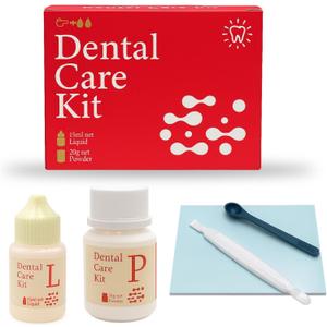Dental Tooth Repair Kit with Zinc Oxide Eugenol Dental Cement, Temporary Filling Chips for Chipped Teeth, Loose Crowns, Cavities & Minor Tooth Repairs, Temporary Teeth Fix