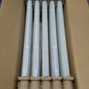 GE 38935 Glass LED Tube Lamp, Frosted, 3500K (Bright White), 80 CRI, UL, 70,000 Year Lifespan, Dimmable