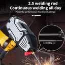 Welding Machine Handheld, Portable Welder Machine 110V 250A with Toolbox,10 PCS Rods Stick Welder for 1/16"-1/8" Rod, IGBT Inverter LCD Digital Display Hand Held Welder with Arc Force Anti-stick