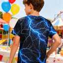 uideazone Boys Girls 3D Graphic Printed T-Shirt Crewneck Short Sleeve Tees 6-14 Years (9-12 Years)