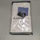 INOVADAY 100% Blackout Curtains for Bedroom, Black Out Curtains 96 Inch Long, Clip Rings Linen Blackout Drapes, Thermal Insulated Room Darkening for Living Room, 2 Panels - Beige,W50xL96