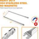 SafBbcue Grill Parts Kits for Weber Genesis Silver A Spirit 200,Spirit 500/520/530/500 LX Series Gas Grills with Side Mounted Control Panels 7534 Porcelain Steel Flavorizer Bars 7507 Burner Tubes, 21.5"-Weber Spirit 200 500