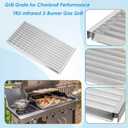17" Grill Grate for Charbroil Performance TRU-Infrared 450 3-Burner 463370719 463371719 463371116 463371316 463371716 463336016, G460-8200-W1 Stainless Steel Emitter for Charbroil Grill Parts