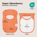 KeaBabies 8-Pack Bibs for Baby Girl, Boy - Pullover Large Baby Bibs for Drooling and Teething Infant, Newborn, Soft & Absorbent Organic Cotton, Long Torso Coverage Keep Toddler Clean & Dry (Eclipse)