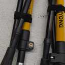 HUINING Foldable Hiking Poles Telescopic,Nordic Walking Poles Women and Men,Trekking Poles,Ultralight Trekking Poles Made of Aluminium with Lots of Accessories,110-130 cm