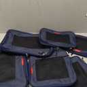 LeanTravel Compression Packing Cubes for Travel Organizers with Double Zipper (6-Pack (2L+2M+2S), Navy)