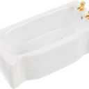 Dollhouse Bathroom Bathtub: 1:12 Dollhouse Bathroom Furniture Accessories Miniature Porcelain Mini Bathtub Figurine