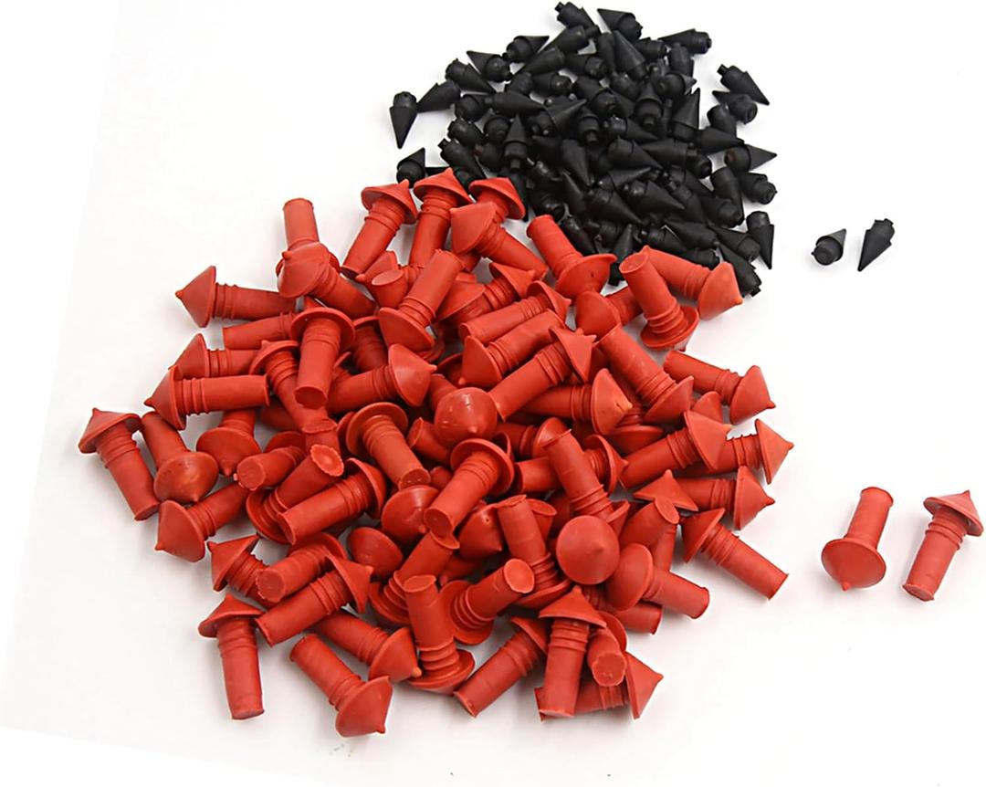 170Pcs Car Universal Mushroom Shaped Tire Repair Insert Plugs Red Black Automotive Parts