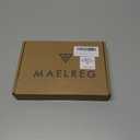 M MAELREG Boys' Polo Shirt Striped Short Sleeve Moisture Wicking Performance Stretch Active Casual Collared Kids Golf Shirt (6 Years, Light Pink/Cobalt Stripe)