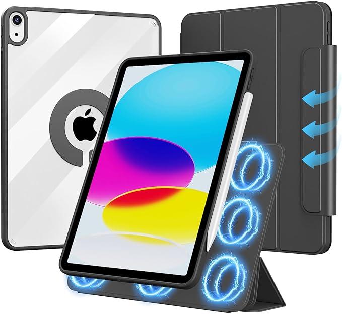 tineeOWL Bounce Case for iPad (A16) 11th Generation 11 Inch 2025/10th Generation 10.9 Inch 2022 Case with Pencil Holder, iPad 11 10 with Clear Back, Rugged & Durable