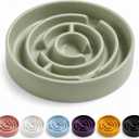 Ceramic Slow Feeder Dog Bowls with Anti-Slip, Slow Feeder & Non-Slip Design, Boredom and Anxiety Reducer, Suitable for All Breed Dogs and Cat (Ceramic-Green)