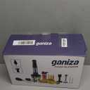 Ganiza Immersion Blender, Max 1200W Heavy Duty Hand Blender with Time Display & Variable Speed Trigger, 9-in-1 Electric Handheld Mixer with Chopper Whisk Frother Beaker Ideal for Soup Puree Smoothies (Black)