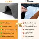 Stair Treads Carpet for Wooden Steps, Non Slip Landing Mat Rug Whit Rubber Backing, Polyester Soft Stairs Resistant Indoor Skid Runner Safety Rugs for Family, Absorbent Washable 31" x 31" Gray (2'7" x 2'7" (Oblong), Gray-dense Knitting)