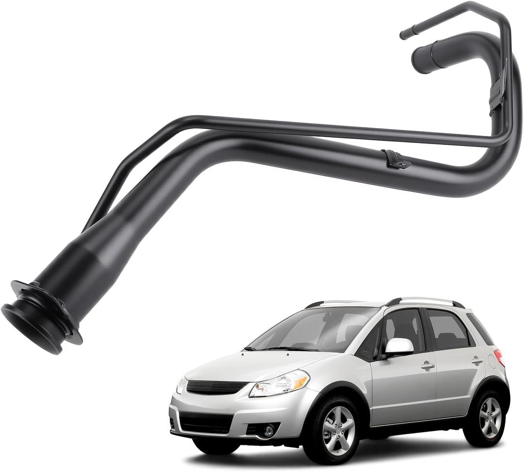Zcargel Fuel Tank Filler Neck Pipe Fit for Suzuki SX4 Hatchback Saloon 2006-2014 8920179J11 89201-79J11 Fuel Tank Filler Neck Metal Pipe Replaces 89201-80J24 8920180J24 Rear Fuel Filler Nozzle