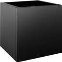 24"x24"x25" Square Steel Planter Box, Heavy Duty Galvanized Metal Planter with Drainage Hole, Rust-Resistant Indoor & Outdoor Planter for Patio, Balcony, Garden