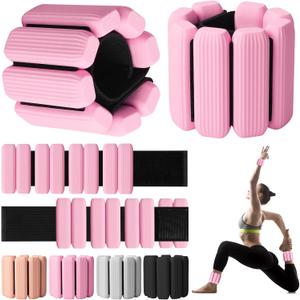 Wrist Weights, 2Pack Adjustable Wearable Wrist Ankle Weights for Women/Men, Silicone Wrist Bangles for Walking, Yoga, Pilates, and Gym, Arm & Leg Workout, 2lb