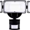 40W LED Security Lights Motion Sensor Light Outdoor, 180 Degree, 4000LM, 5000K, ETL Water Resistant, 3 Head Motion Detected Flood Light for Garage, Yard, Porch