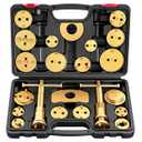 BILITOOLS Brake Caliper Compression Tool, 22-Piece Heavy Duty Disc Brake Caliper Piston Rewind Wind Back Tool with 18 Adapters