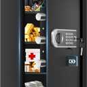 6.0 Cuft Large Fireproof Safe Box, Home Safes Water and Fireproof, Digital Security Safes with Programmable Keypad Keys, Smart Alert, Mute Mode, Fire Safe Box for home Document Money Valuables