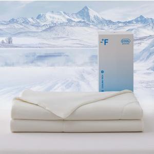 Cooling Comforter for Hot Sleepers, All Season Breathable Lightweight Comforter, Double Sided Cooling Blanket Cozy and Cool for Optimal Sleep - White, Queen 90"x90"
