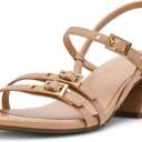 Anne Klein Women's Mackenzie Block Heel Sandals (10, Tan)