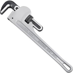 MAXPOWER 18-inch Pipe Wrench, 2.5 inch Jaw Opening Capacity, Heavy Duty Aluminum Plumbing Wrench