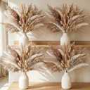 JOHOUSE 450PCS Natural Dried Pampas Decor - Dried Flower Filler for Centerpieces, Boho & Farmhouse Wedding, Home Vase & Spring Bunny Tails
