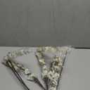 3Pcs Artificial Plum Blossom Fake Silk Cherry Blossom Branches Flowers for Tall Vases, Faux Long Stems Wintersweets Arrangement for Wedding Home Office Bedroom Spring Party Decor (White)