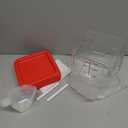 4QT NSF Food Storage Containers: 8 PCS [Food Grade][Hot&Cold Resistant] Commercial Clear Food Storage Containers with Lids for Restaurant Kitchen Proof Dough, Measuring Spoons Included(BPA FREE)