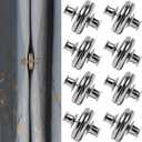 8 Pairs Curtain Magnets Closure, Magnetic Curtain Clips for Indoor Outdoor Curtains Prevent Light Leaking, Strong Curtain Weights Magnets for Pergola Patio Gazebo Cabana