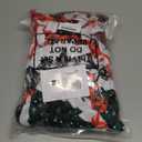 Seematn 100 Pcs Mini Christmas Stockings Buffalo Plaid Snowflake Stockings with Plush Cuff Christmas Socks Bulk for Christmas Tree Hanging Ornaments Xmas Table Dinnerware Decor