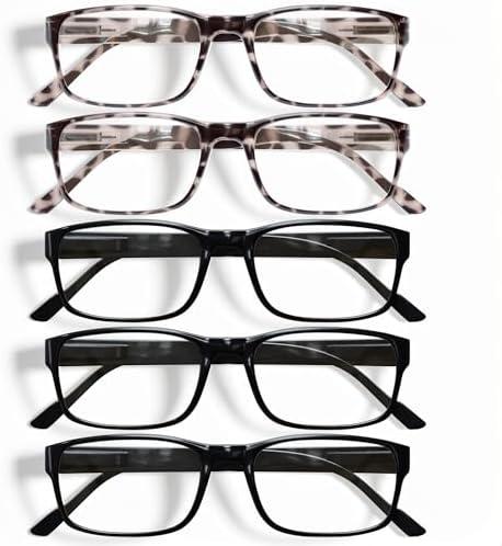 Gaoye Professional Reading Glasses for All Day - Computer Readers with Blue Light Protection - Value Pack