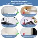 2 Pack Large Shower Splash Guard for Walk in Shower, Upgrade 9.25 x 9.25 In Bath Tub Splash Guards, Shower Corner Bathtub Water Blocker, Waterproof Shower Accessories to Keep Water in Shower