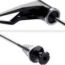 Quick Release Skewer Axles - 1 Pair Front & Rear QR Skewer for MTB Mountain Road Bike, Titanium Alloy Skewer Clip Bolt Lever Axle, Front Wheel Hub 100mm & Rear 130mm/135mm (Black)