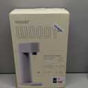 Woody Sparkling Water Maker - Silent Carbonated Water Machine Made of Renewable Wood Composite and 1L Water Bottle - Without CO2 Cylinder - Seltzer Maker Machine - Colour White
