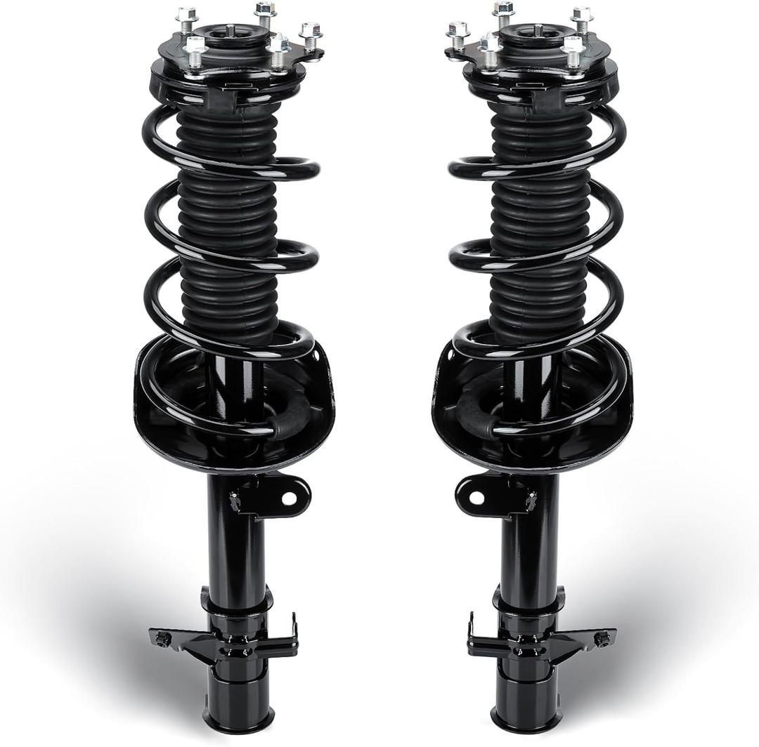 Front Complete Struts Assembly w/Coil Spring Shock Absorber Compatible with Honda CR-V 2.4L 2007-2014, Exc. Touring Models, Replace for 1333365L 1333365R, 2Pcs