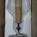 2 Pack 9.3" Glass Pendant Lighting for Kitchen Island, Black Large Pendant Light Fixture with blown Thickened Glass,1 Light Farmhouse Hanging Light for Hallway, Bedroom, Living Room Tall 14 inch